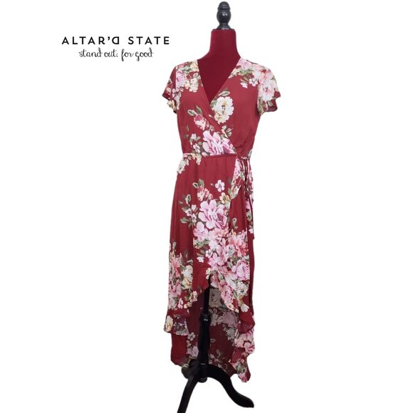 NEW Altar'd State High/Low Tate Maxi Dress - SMALL & MEDIUM left only! - Picture 2 of 10
